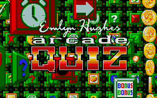 Emlyn Hughes Arcade Quiz (Atari ST) screenshot: Title screen