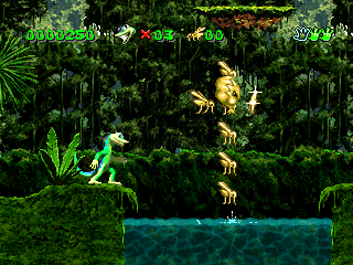 Gex (PlayStation) screenshot: Deadly fish