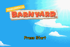 Barnyard (Game Boy Advance) screenshot: Title Screen