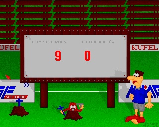 Mistrz Polski '96 (Amiga) screenshot: Burial defeat