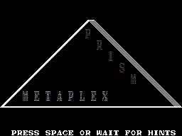 Metaplex (ZX Spectrum) screenshot: Title Screen