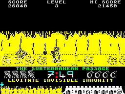 Zythum (ZX Spectrum) screenshot: The Subterranean Passage