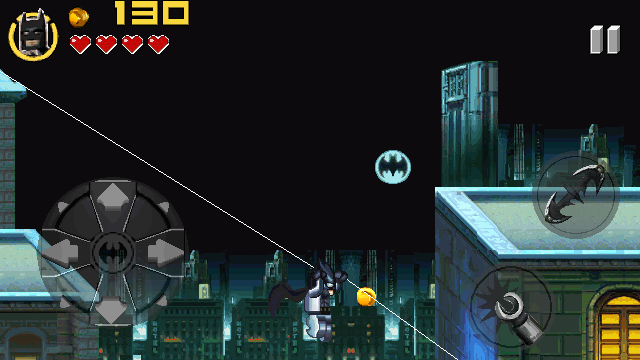 LEGO Batman: The Mobile Game (J2ME) screenshot: From roof to roof