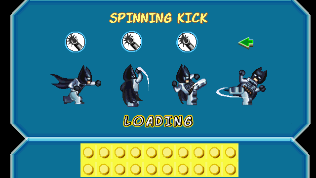 LEGO Batman: The Mobile Game (J2ME) screenshot: Loading screen tips