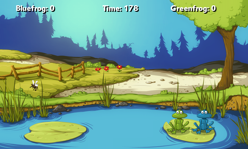 A Frog Game (Android) screenshot: Starting out