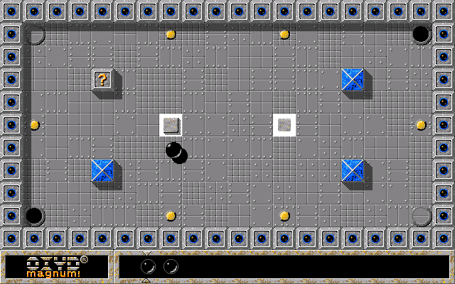 Oxyd magnum! (DOS) screenshot: Level 1: an easy start - find the pairs.
