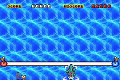 Fruits Daisakusen! (Game Boy Advance) screenshot: Crossing the finish line.