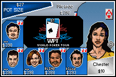 World Poker Tour (Game Boy Advance) screenshot: No Limit Texas Hold 'Em