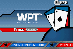 World Poker Tour (Game Boy Advance) screenshot: Title screen