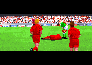 The Ultimate 11: SNK Football Championship (Arcade) screenshot: Cut-scene