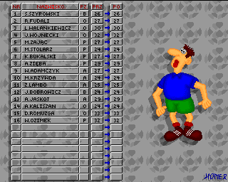 Mistrz Polski '96 (Amiga) screenshot: Individual training