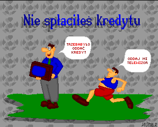 Mistrz Polski '96 (Amiga) screenshot: Forgot to pay back a credit