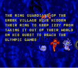 Izzy's Quest for the Olympic Rings (SNES) screenshot: Intro