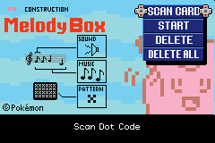 Construction: Melody Box (Game Boy Advance) screenshot: Starting with nothing...