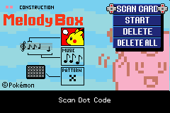 Construction: Melody Box (Game Boy Advance) screenshot: ...we add Pikachu's voice...