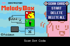 Construction: Melody Box (Game Boy Advance) screenshot: ...playing Eine kleine Nachtmusik...