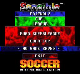 Championship Soccer '94 (SNES) screenshot: Select a tournament