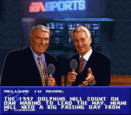 Madden NFL 98 (SNES) screenshot: Info about the game