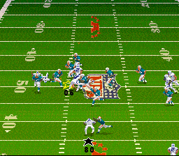 Madden NFL 98 (SNES) screenshot: Tackle him