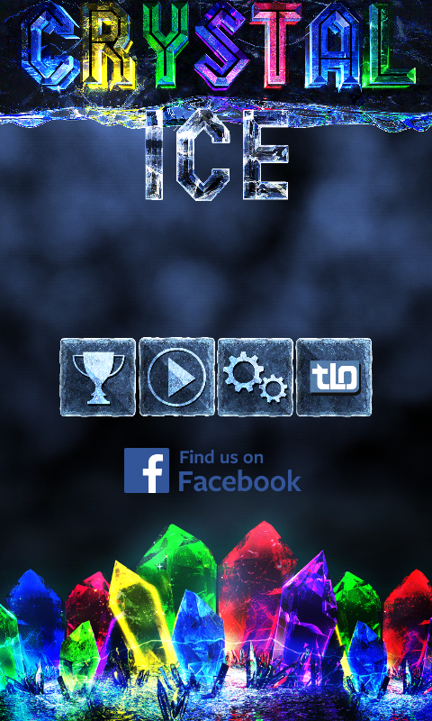 Crystal Ice (Android) screenshot: Main menu
