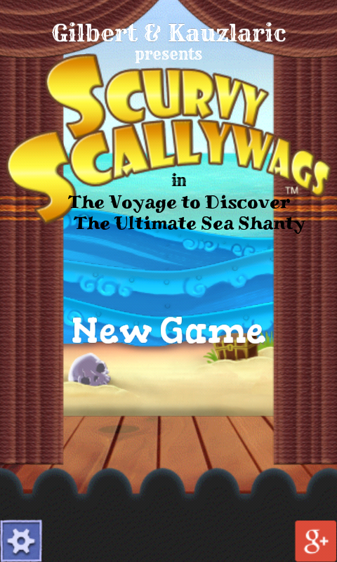Scurvy Scallywags (Android) screenshot: Main menu