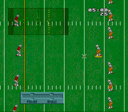 NCAA Football (SNES) screenshot: Kick-off