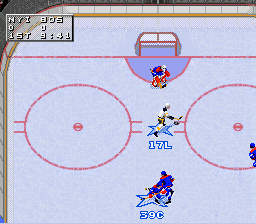 NHL 97 (SNES) screenshot: Shoot!