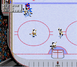 NHL 97 (SNES) screenshot: On the attack