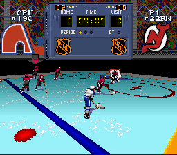 NHL Stanley Cup (SNES) screenshot: Tackle him