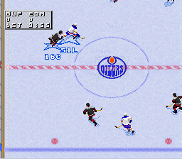 NHL 98 (SNES) screenshot: Tackle him