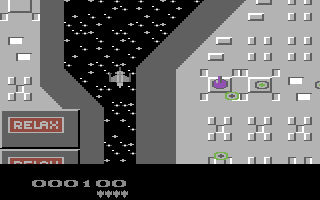 Relaxator (Commodore 64) screenshot: Defence turret