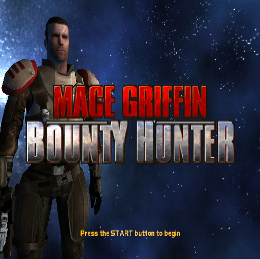 Mace Griffin: Bounty Hunter (PlayStation 2) screenshot: The game's title screen