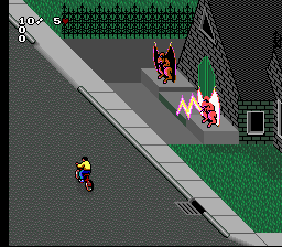 Paperboy 2 (SNES) screenshot: Deliver the papers