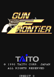 Gun & Frontier (Arcade) screenshot: Title screen