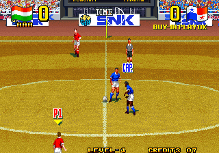 Super Sidekicks 3: The Next Glory (Arcade) screenshot: Another playing field