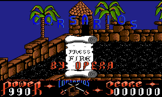 Corsarios (Amiga) screenshot: Title screen