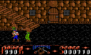 Corsarios (Amiga) screenshot: New opponents down the stairs