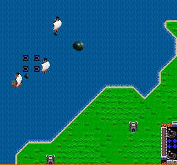 Rampart (SNES) screenshot: Destroy the ships