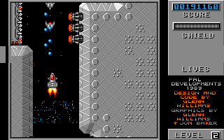Sidewinder II (Amiga) screenshot: Fill up your shields