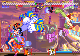 Rabbit (Arcade) screenshot: Eye of the tiger