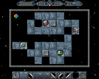 Beambender (Amiga) screenshot: Starting out