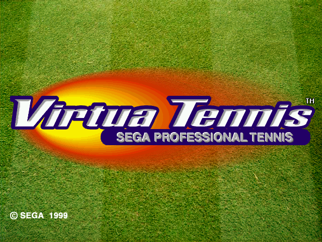 Virtua Tennis (Arcade) screenshot: The Title Screen.