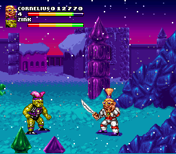 Stone Protectors (SNES) screenshot: Come on then