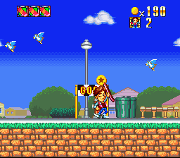 Super Back to the Future Part II (SNES) screenshot: Made it to the Goal