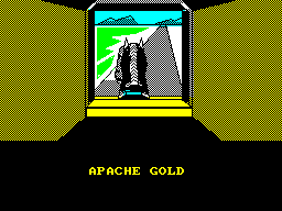 The Legend of Apache Gold (ZX Spectrum) screenshot: Title Screen