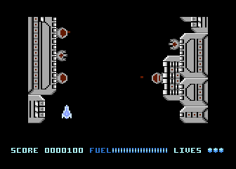 Sidewinder II (Atari 8-bit) screenshot: Game start