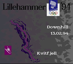 Winter Olympics: Lillehammer '94 (SNES) screenshot: Next event