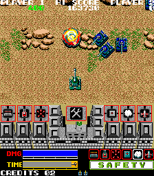 Screenshot Of Super Stingray (arcade, 1986) - Mobygames