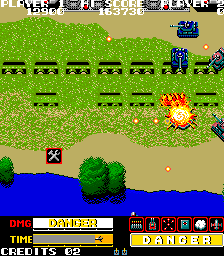 Screenshot of Super Stingray (Arcade, 1986) - MobyGames