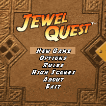 Jewel Quest (J2ME) screenshot: Main menu